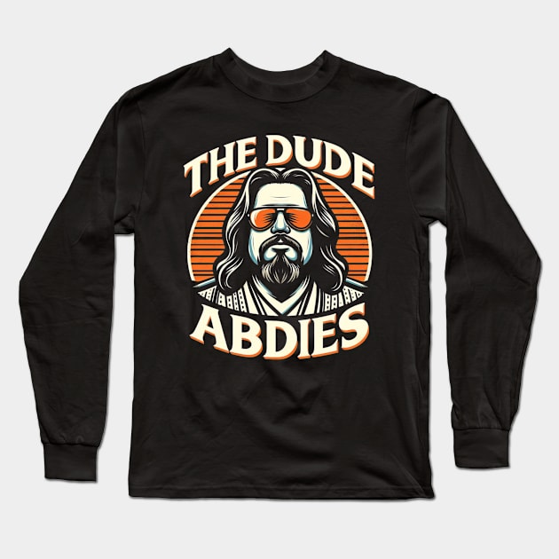 Big Lebowski  the dude abides Long Sleeve T-Shirt by Human light 